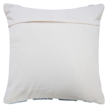 14" X 36" Heathered Gray And Off-White 100% Cotton Geometric Zippered Pillow