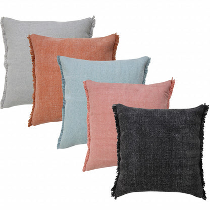 14" X 36" Jet Black 100% Cotton Zippered Pillow