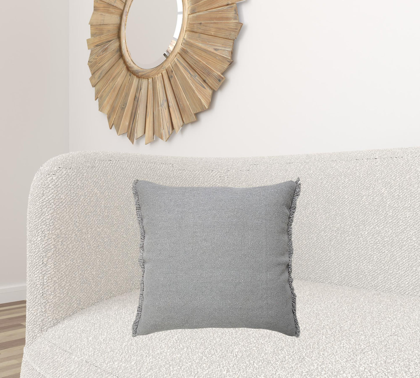 14" X 36" Jet Black 100% Cotton Zippered Pillow