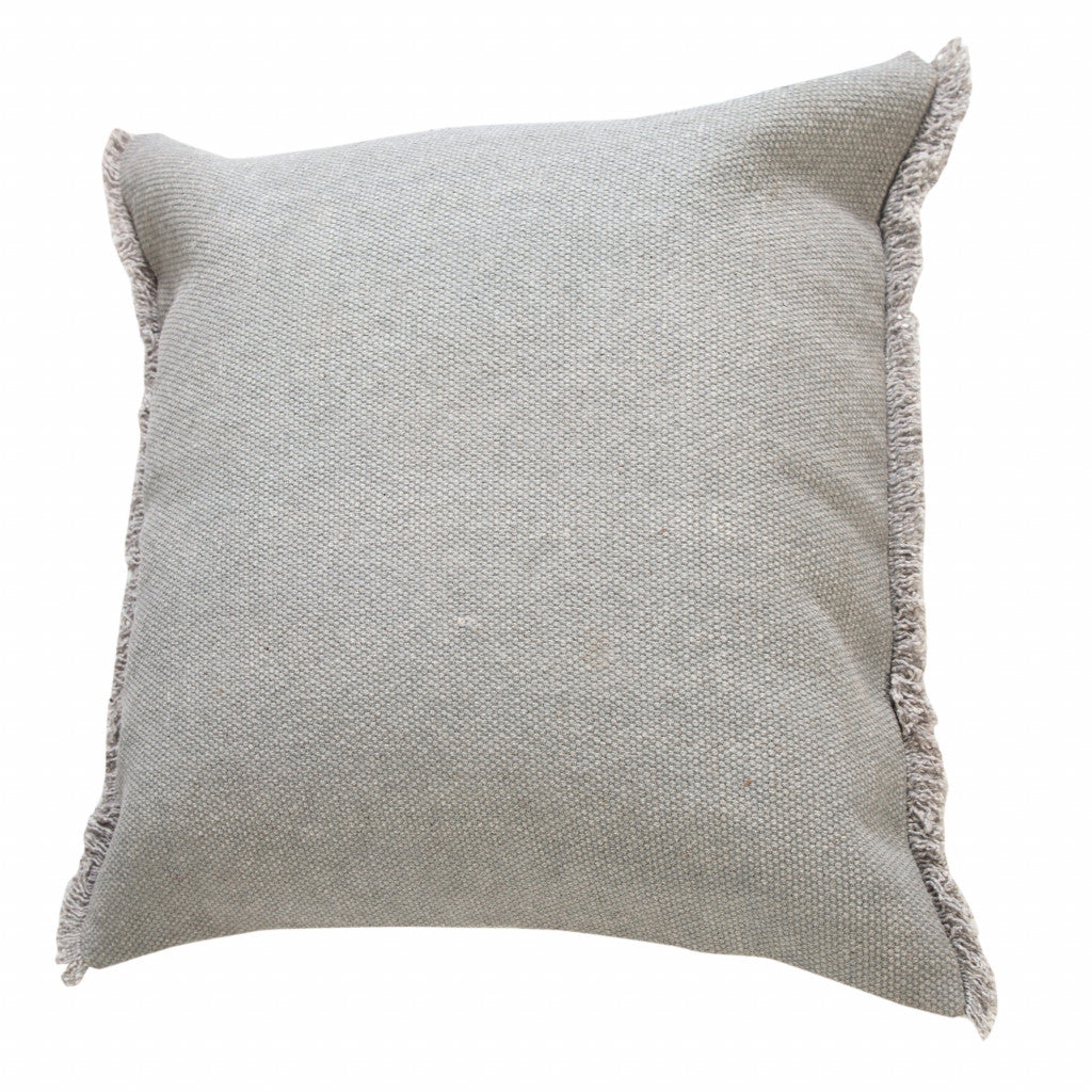 14" X 36" Jet Black 100% Cotton Zippered Pillow