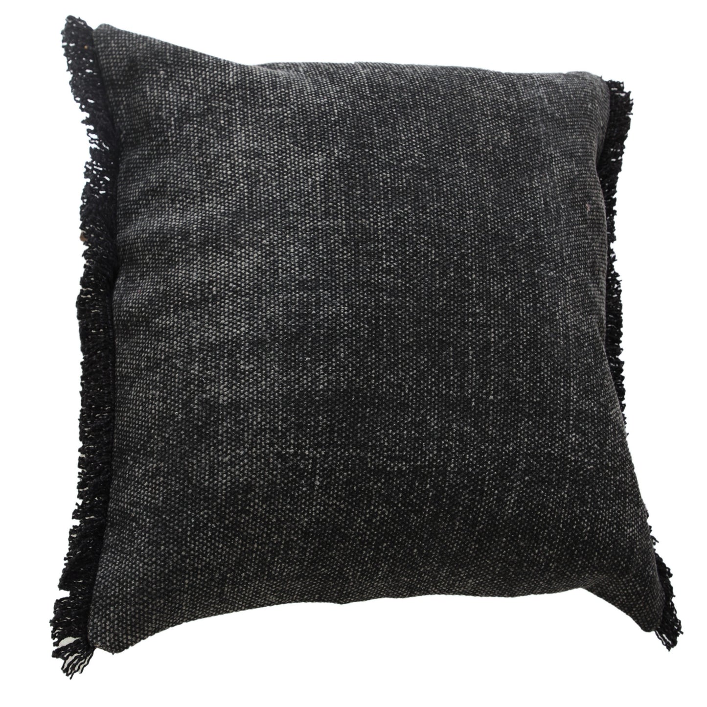 14" X 36" Jet Black 100% Cotton Zippered Pillow