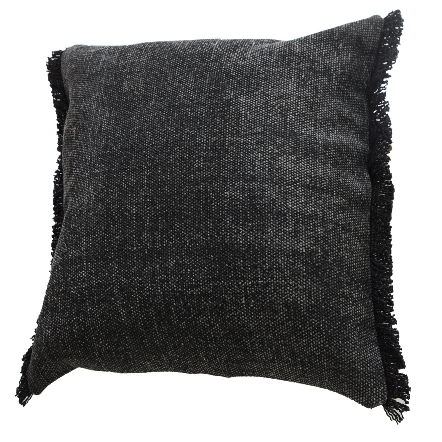 14" X 36" Jet Black 100% Cotton Zippered Pillow