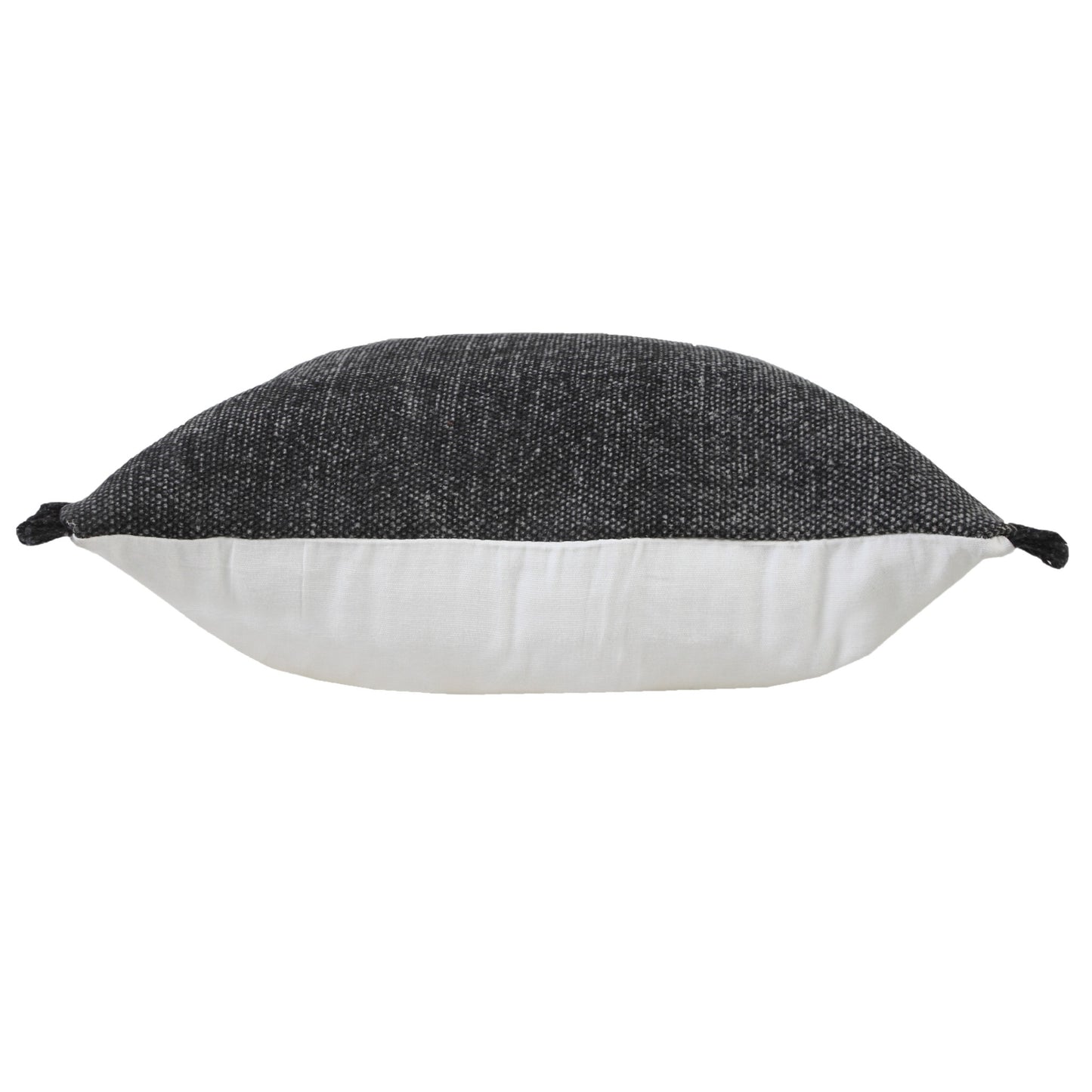 14" X 36" Jet Black 100% Cotton Zippered Pillow
