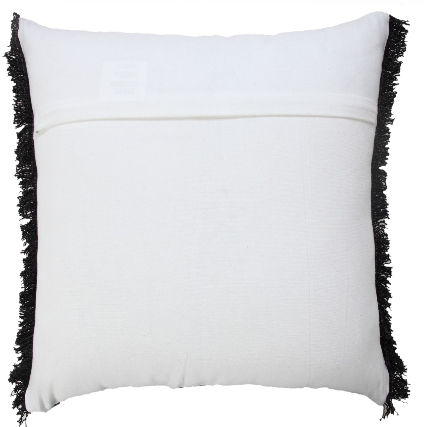 14" X 36" Jet Black 100% Cotton Zippered Pillow