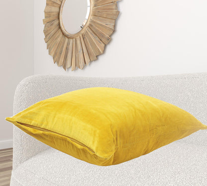 20" X 20" Taupe Cotton Zippered Pillow