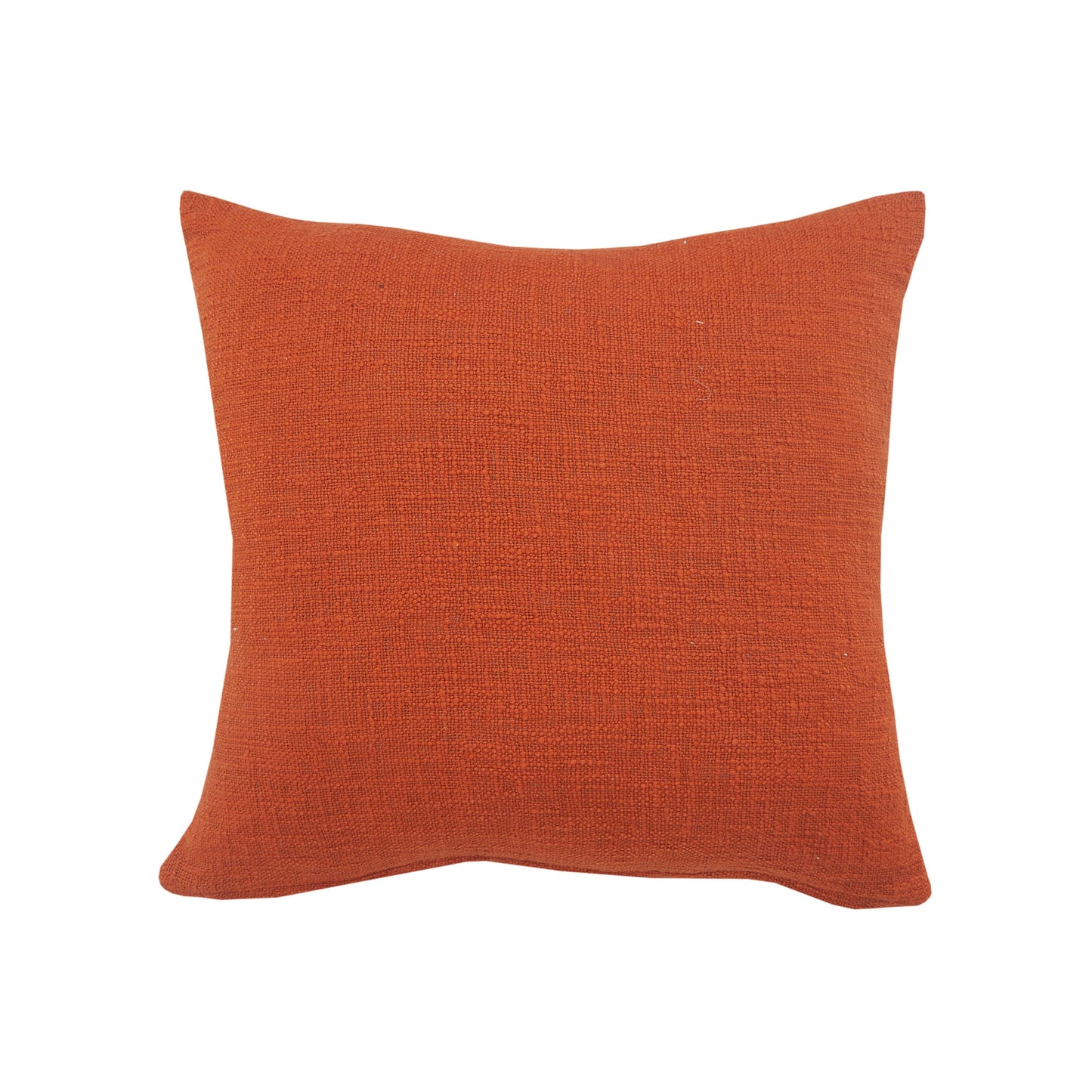 14" X 36" Orange 100% Cotton Zippered Pillow