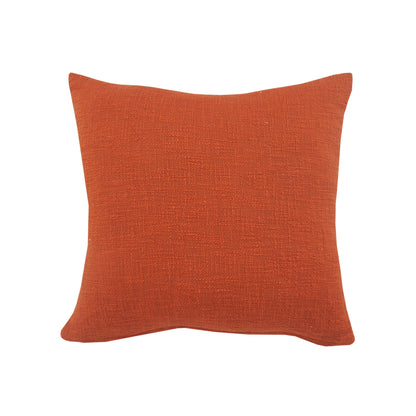 14" X 36" Orange 100% Cotton Zippered Pillow