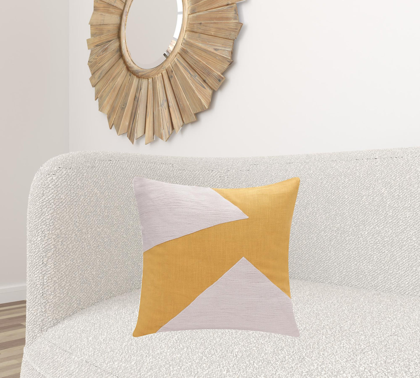 20" X 20" Navy And Ivory 100% Cotton Abstract Zippered Pillow