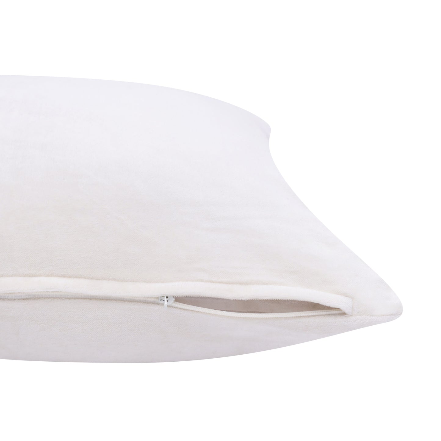 20" X 20" Black 100% Cotton Zippered Pillow