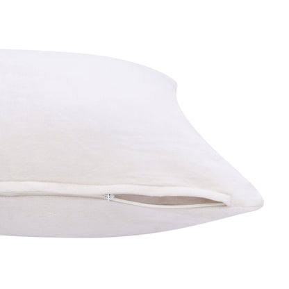 20" X 20" Black 100% Cotton Zippered Pillow