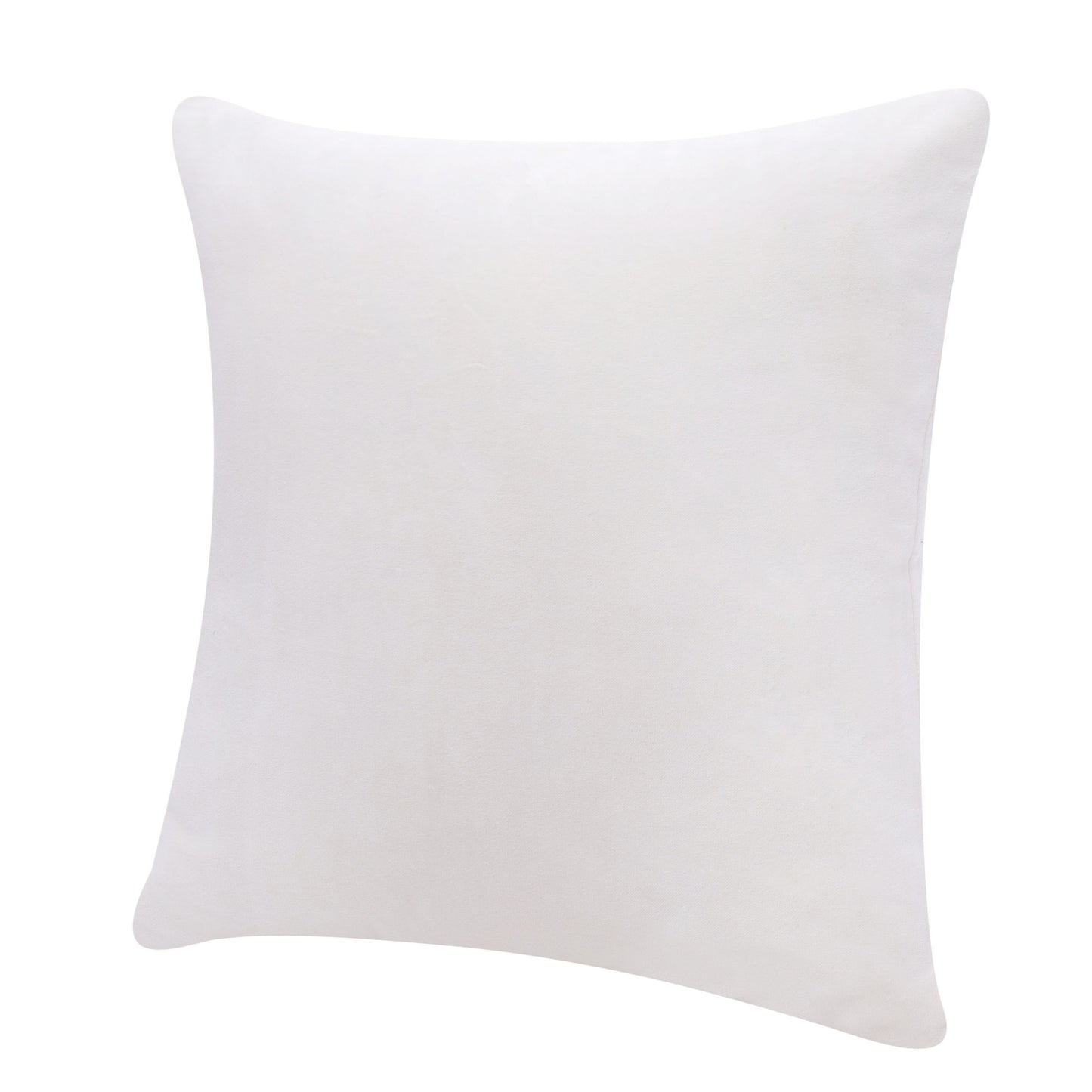 20" X 20" Black 100% Cotton Zippered Pillow