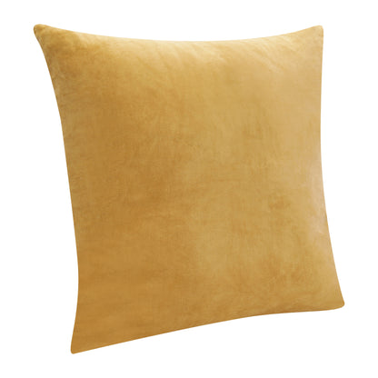 20" X 20" Black 100% Cotton Zippered Pillow