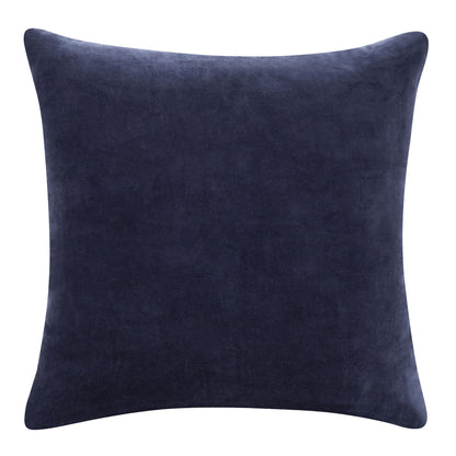 20" X 20" Black 100% Cotton Zippered Pillow