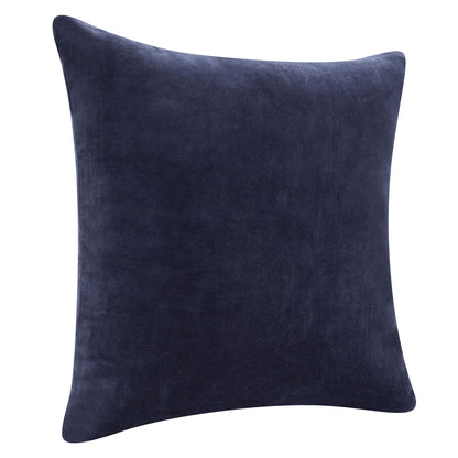 20" X 20" Black 100% Cotton Zippered Pillow