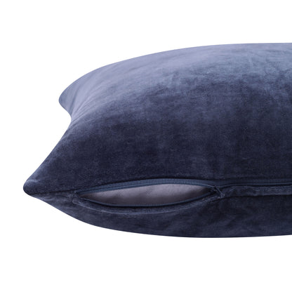 20" X 20" Black 100% Cotton Zippered Pillow