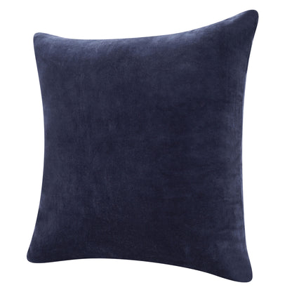 20" X 20" Black 100% Cotton Zippered Pillow