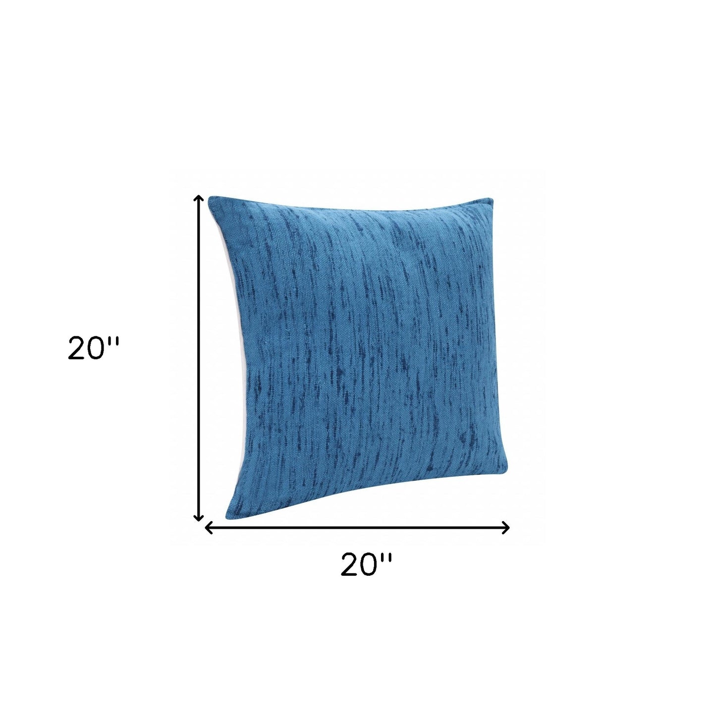 20" X 20" Black Linen Zippered Pillow