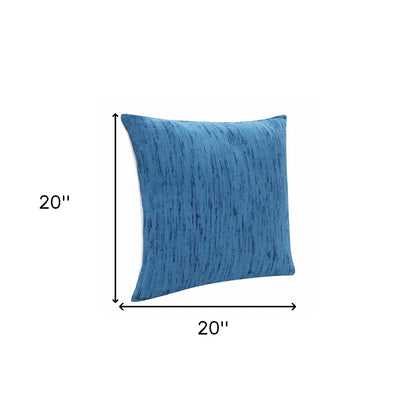 20" X 20" Black Linen Zippered Pillow