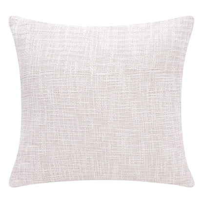 20" X 20" Ocean Blue And Ivory 100% Cotton Striped Zippered Pillow