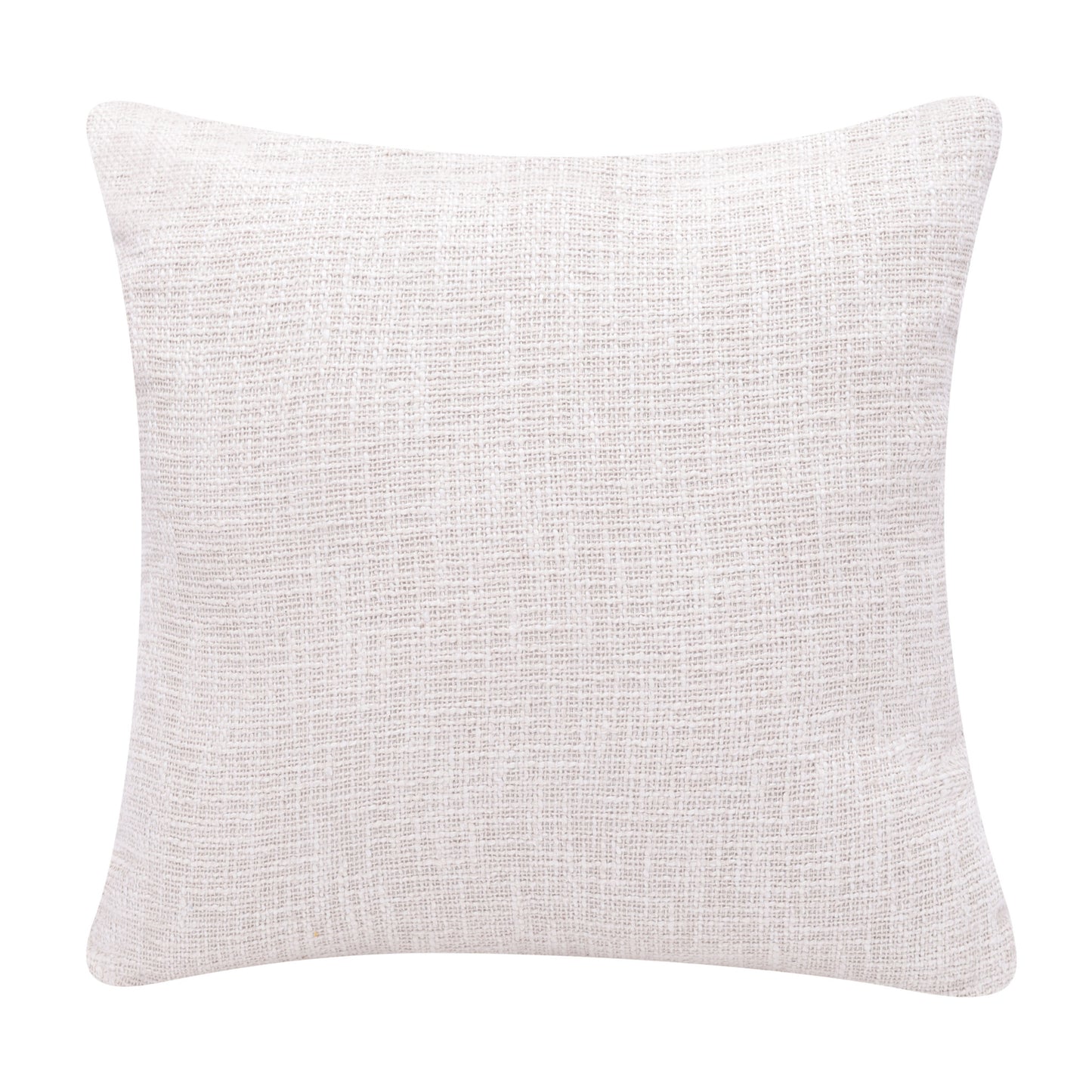 20" X 20" Ocean Blue And Ivory 100% Cotton Striped Zippered Pillow