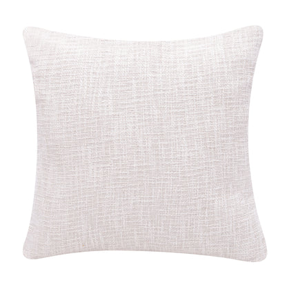 20" X 20" Ocean Blue And Ivory 100% Cotton Striped Zippered Pillow