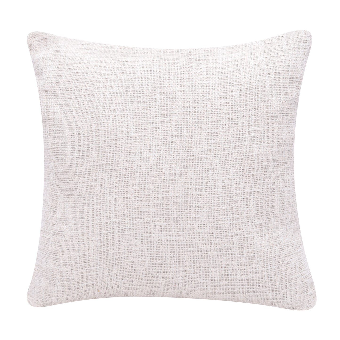 20" X 20" Black And Ivory 100% Cotton Geometric Zippered Pillow