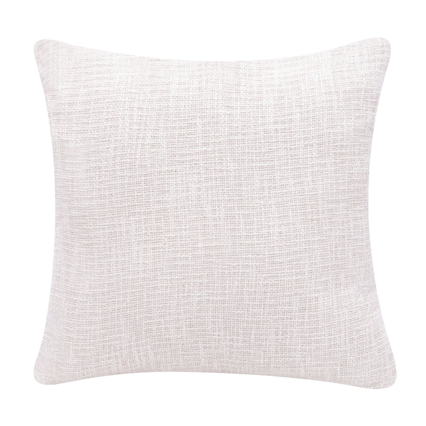 20" X 20" Black And Ivory 100% Cotton Geometric Zippered Pillow