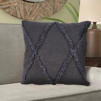 20" X 20" Ivory 100% Cotton Zippered Pillow