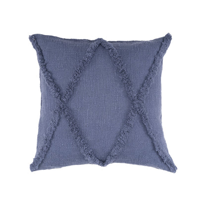 20" X 20" Ivory 100% Cotton Zippered Pillow