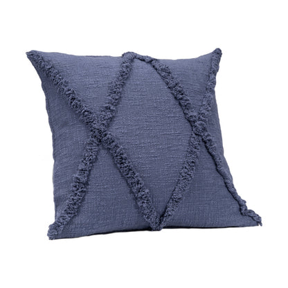 20" X 20" Ivory 100% Cotton Zippered Pillow