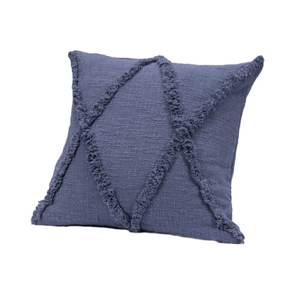 20" X 20" Ivory 100% Cotton Zippered Pillow