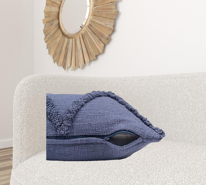 20" X 20" Ivory 100% Cotton Zippered Pillow