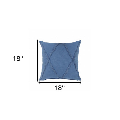 20" X 20" Ivory 100% Cotton Zippered Pillow