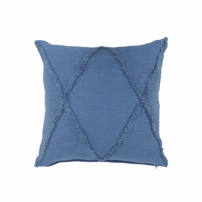 20" X 20" Ivory 100% Cotton Zippered Pillow