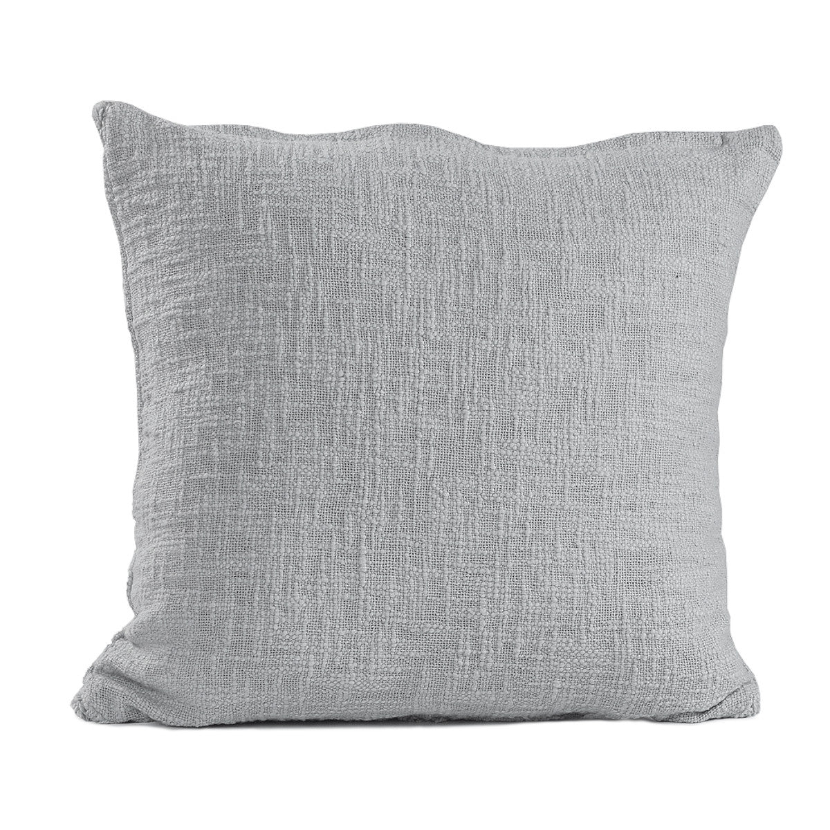 20" X 20" Ivory 100% Cotton Zippered Pillow