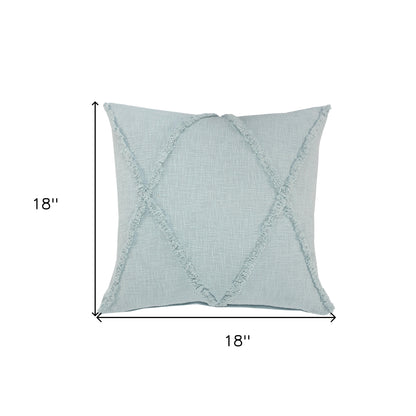 20" X 20" Ivory 100% Cotton Zippered Pillow
