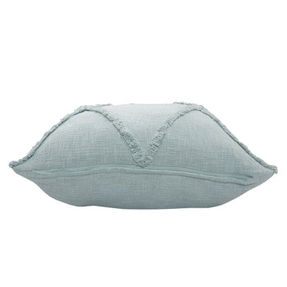 20" X 20" Ivory 100% Cotton Zippered Pillow