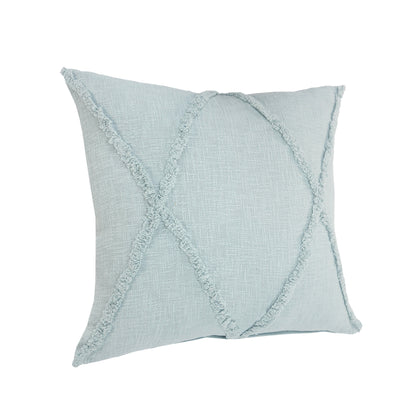 20" X 20" Ivory 100% Cotton Zippered Pillow