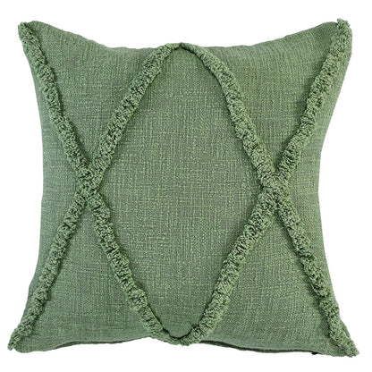 20" X 20" Ivory 100% Cotton Zippered Pillow