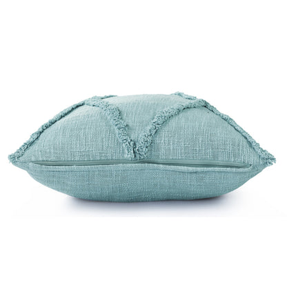 20" X 20" Ivory 100% Cotton Zippered Pillow