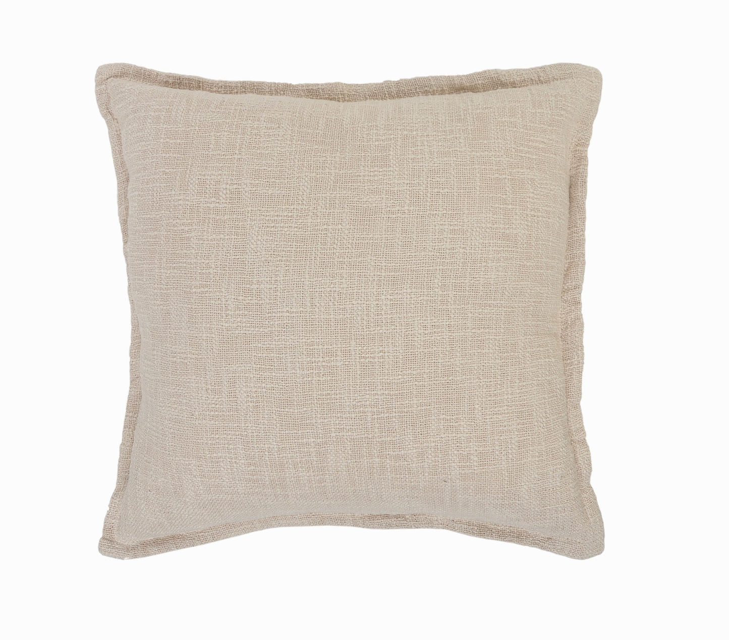 20" X 20" Round Birch Round 100% Cotton Zippered Pillow