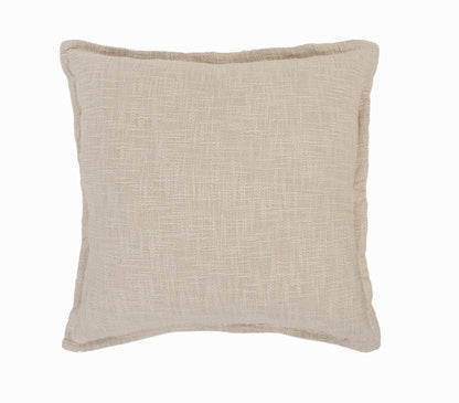 20" X 20" Round Birch Round 100% Cotton Zippered Pillow