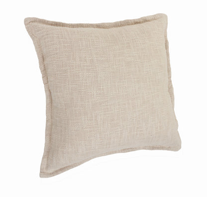 20" X 20" Round Birch Round 100% Cotton Zippered Pillow