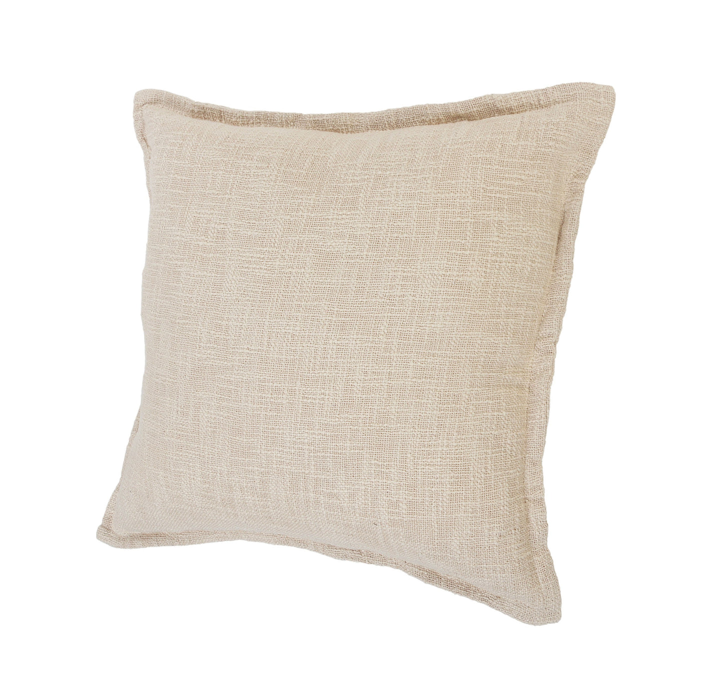 20" X 20" Round Birch Round 100% Cotton Zippered Pillow