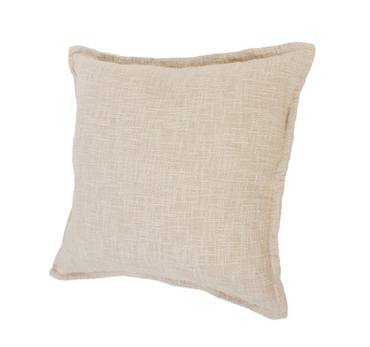 20" X 20" Round Birch Round 100% Cotton Zippered Pillow