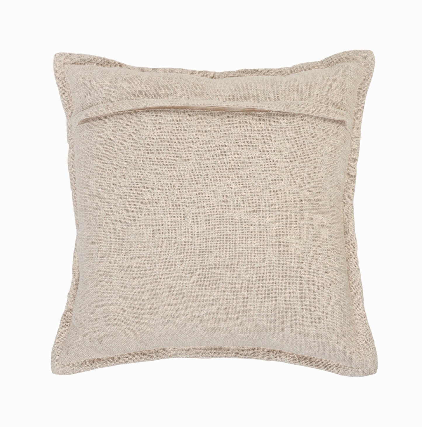 20" X 20" Round Birch Round 100% Cotton Zippered Pillow