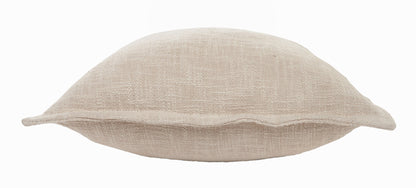 20" X 20" Round Birch Round 100% Cotton Zippered Pillow