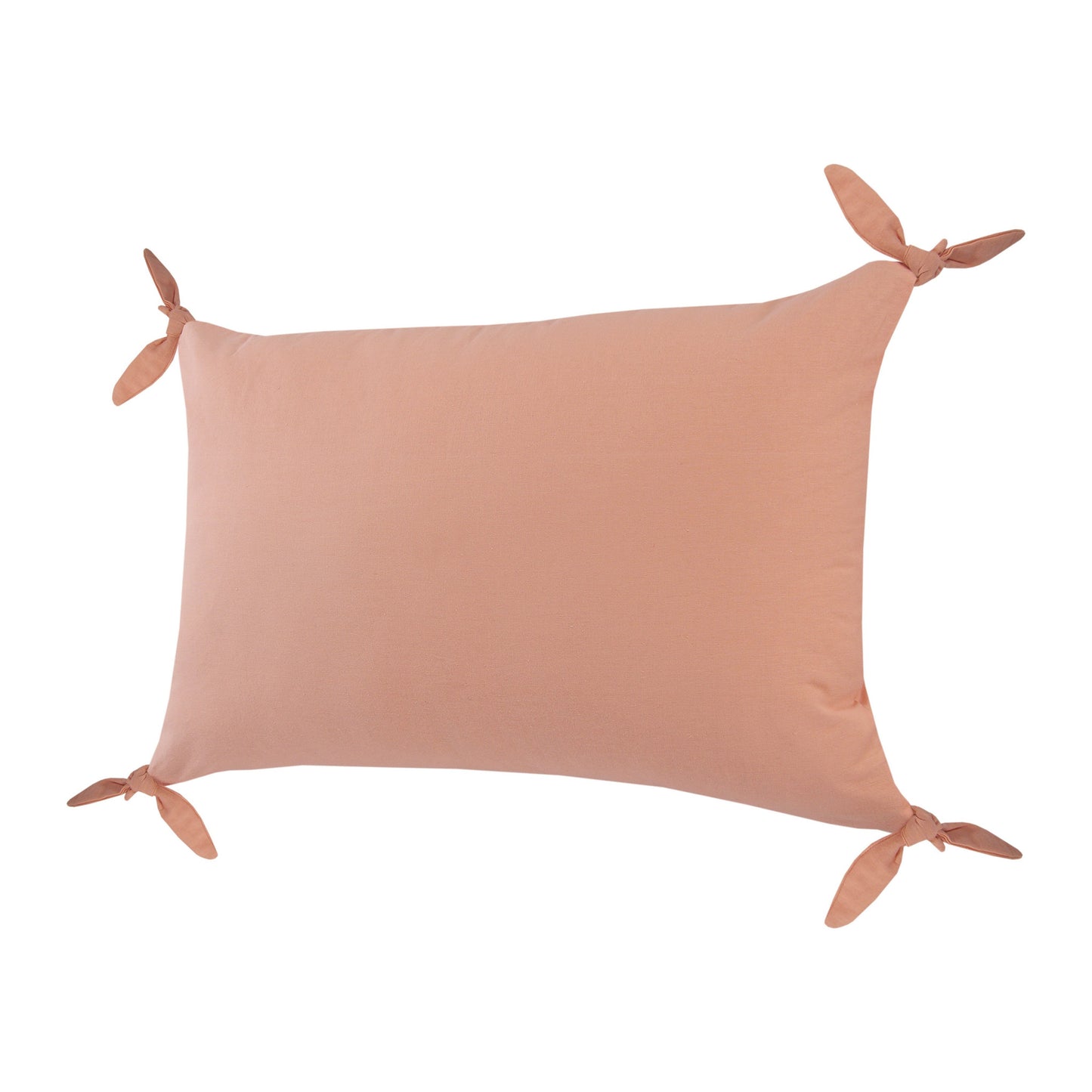 20" X 20" Burnt Orange 100% Cotton Zippered Pillow