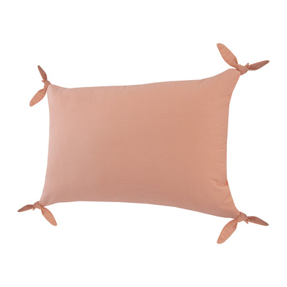 20" X 20" Burnt Orange 100% Cotton Zippered Pillow