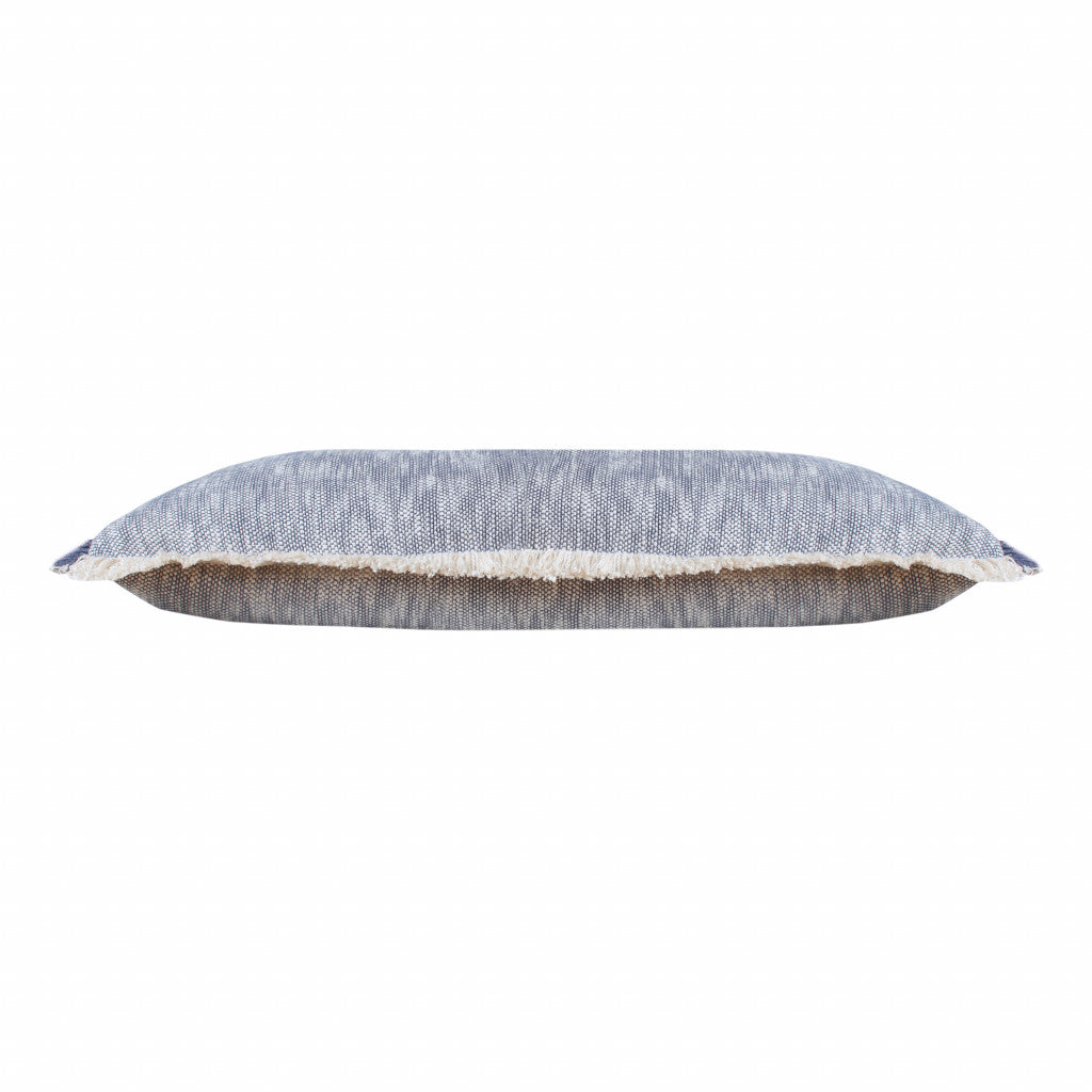 20" X 20" Micro Gray 100% Cotton Zippered Pillow